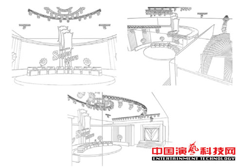 舞臺燈光設計電視節(jié)目《全能星戰(zhàn)》舞美燈光設計效果圖