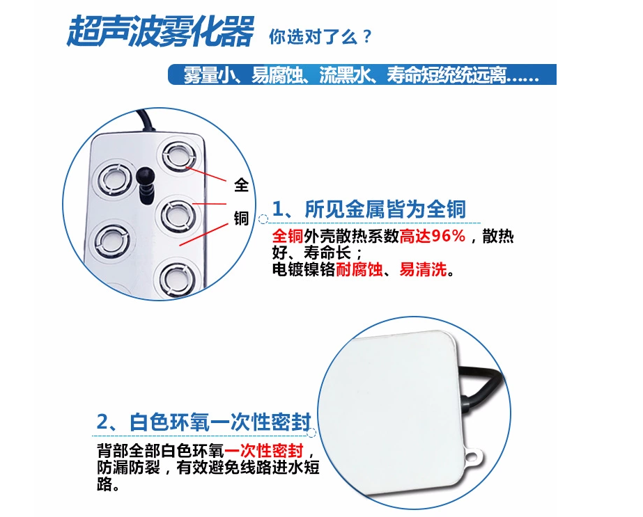 解讀霧屏重要部件超聲波霧化器效果圖